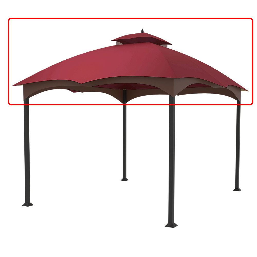 Haideng 10 by 12 gazebo replacement top easy up waterproof canopy for patio outdoor backyard