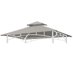 Haideng 8x5 Double Ventilated Gazebo Grill Tent Canopy Cover Replacement for Patio