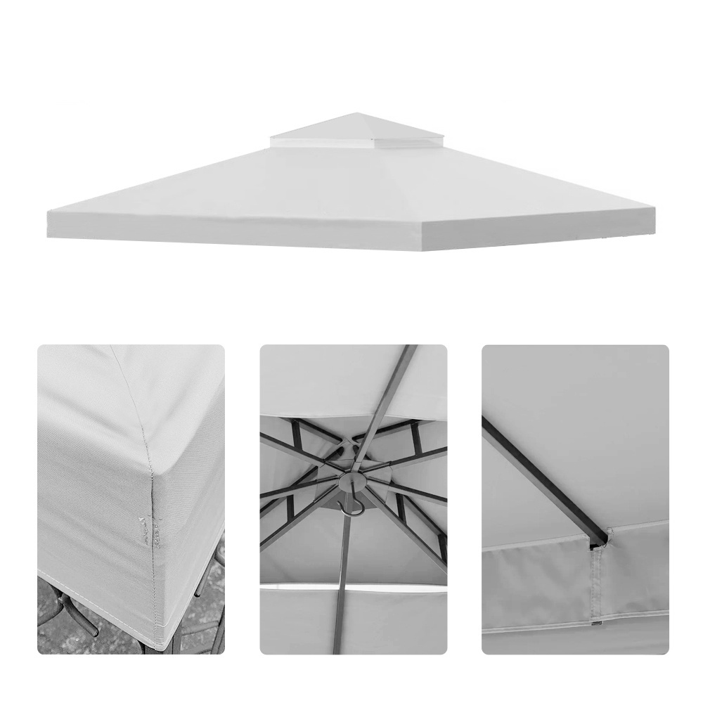 Haideng gazebo canopy replacement covers 10x10 waterproof canvas outdoor patio backyard