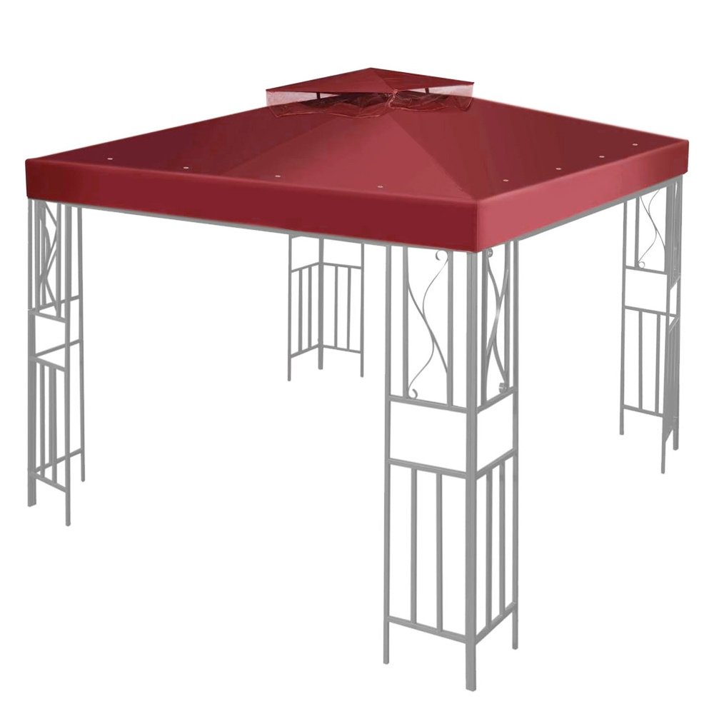 Haideng waterproof sun protection 10x10 metal gazebo replacement canopy for outdoor patio