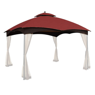 Haideng universal 10x12 replacement canopy big lots gazebo cover with double tier