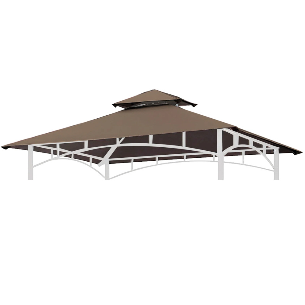 Haideng Air Vent Waterproof 5x8 Grill Gazebo Top Replacement Canopy Cover Lowe's for Sale