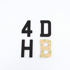 3M 468 Tape Car Plate Number License Plate Acrylic Letter Gloss 3mm Acrylic 4D Laser Cut Letters For Number Plates 3D Gel letter