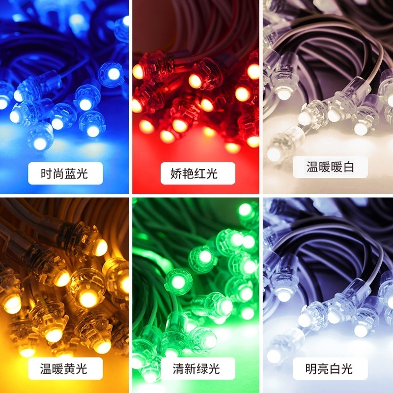 Single Color Pixel Led 0.2W DC IP67 F5 Waterproof 12V 9mm Led Light