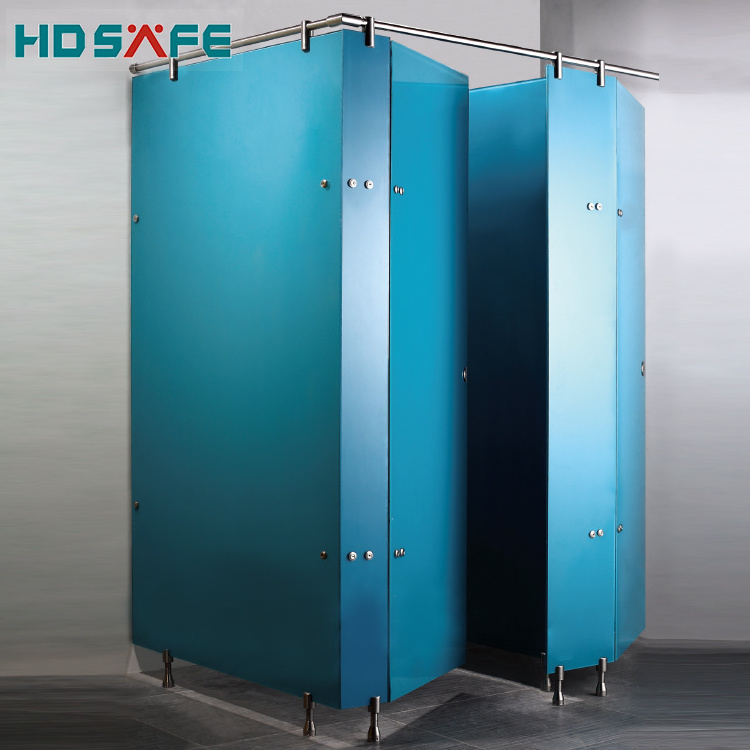 SUS304 grade stainless steel public portable toilet cubicle partition accessories