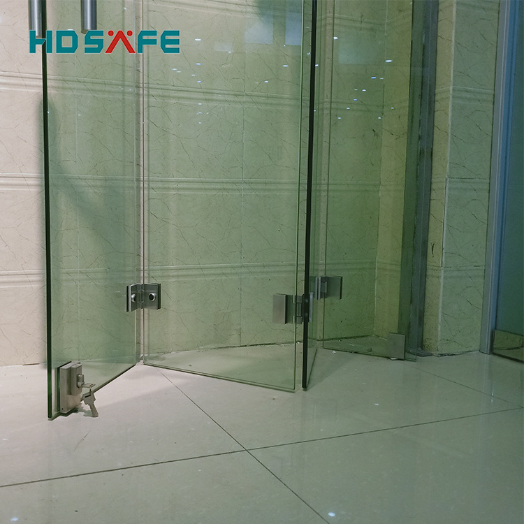 Frameless office Bi-Folding Top Hung Sliding folding Door System