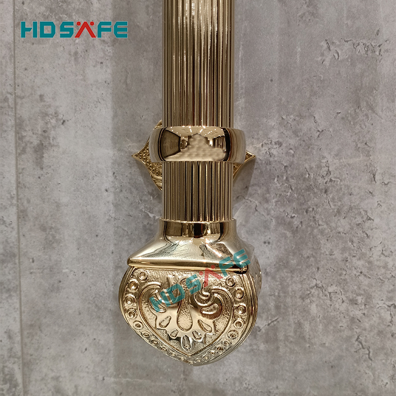 Elegant style gold color door pull handle brass front door handle