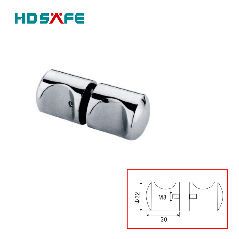 Door Knobs Decorative Stainless Steel Glass Furniture Handle & Knob for 8/10/12mm Glass Shower Door Handle Bathroom Door Knob