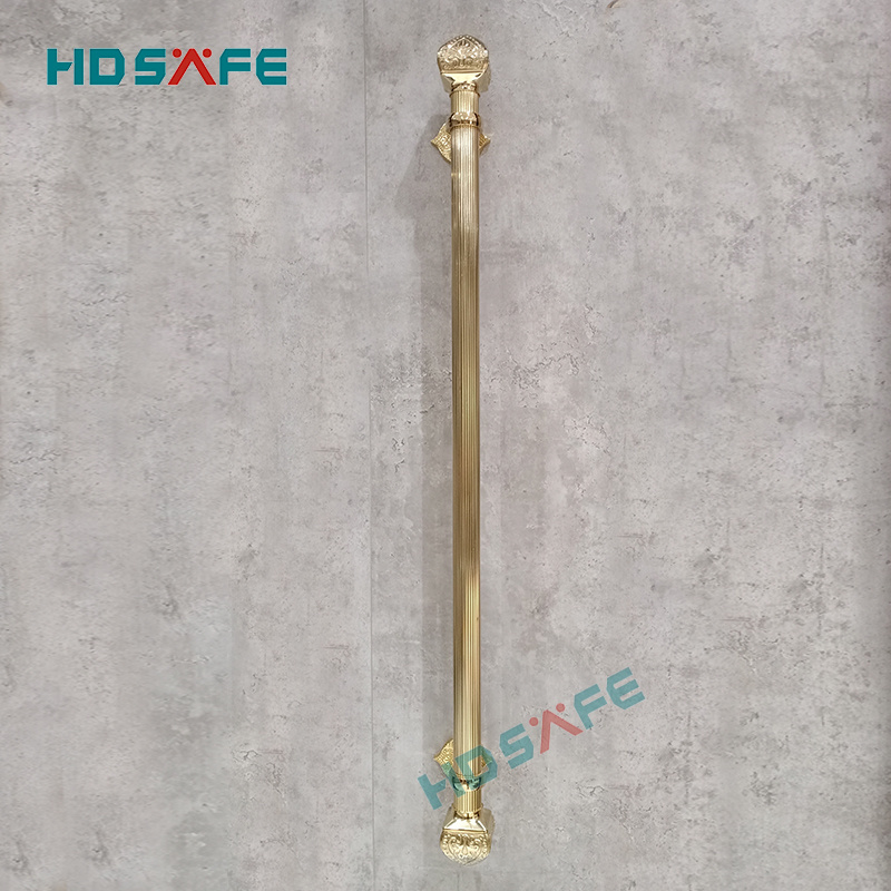 Elegant style gold color door pull handle brass front door handle