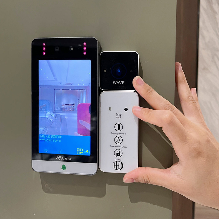 HDSAFE Phone App electrical automatic door opener sensor automatic sliding door operator office kitchen villa smart glass door