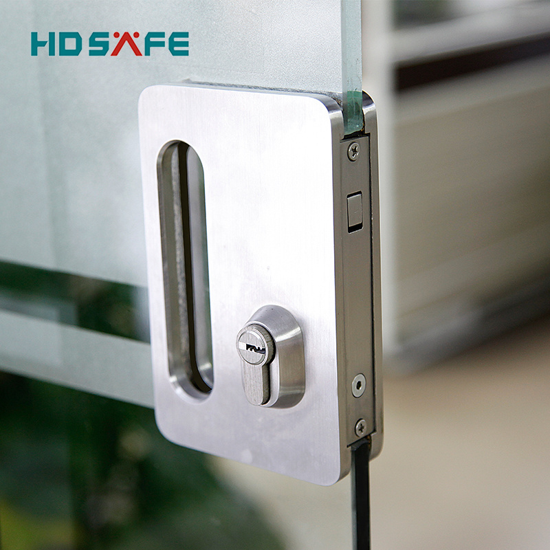 office home tempered glass interior sliding door Lock stainless steel 304/316 Security  8/10/12mm frameless glass door lock