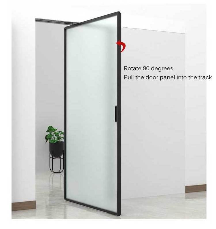 HDSAFE sliding glass door hardware manufacturer interior frame 2 panel patio sliding door fitting system hidden pocket door set