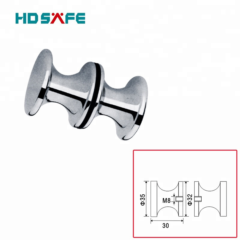 Door Knobs Decorative Stainless Steel Glass Furniture Handle & Knob for 8/10/12mm Glass Shower Door Handle Bathroom Door Knob