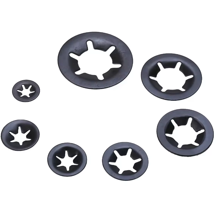 OEM manufacture 65Mn Star Push-On Retaining Locking Washer Clip Lock Clamp Starlock Washers Internal Tooth Washers