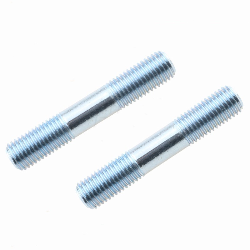 Steel Iron Carbon Steel Gr4.8 Gr8.8 Gr10.9 Gr12.9 Blue White Zinc Plated Galvanized Metric Double End Stud DIN938 DIN939 DIN940