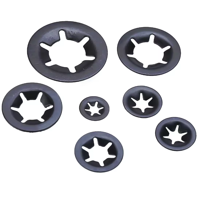 OEM manufacture 65Mn Star Push-On Retaining Locking Washer Clip Lock Clamp Starlock Washers Internal Tooth Washers