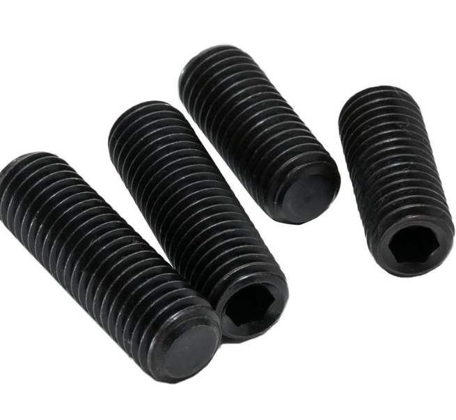 High strength DIN 916/914 Grade 12.9 Fully Thread Flat Socket Head Black Cone Point Grub Screws Hexagon Hex Socket Set Screws