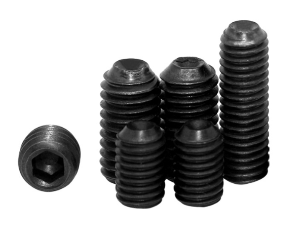 High strength DIN 916/914 Grade 12.9 Fully Thread Flat Socket Head Black Cone Point Grub Screws Hexagon Hex Socket Set Screws