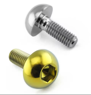 Auto Modify Slotted Hex Split Rim Titanium Bolts For Bbs Lug Gr2 Gr5 Oil Slick Wheels Bicycle Shouldered Mounting Titanium Bolts