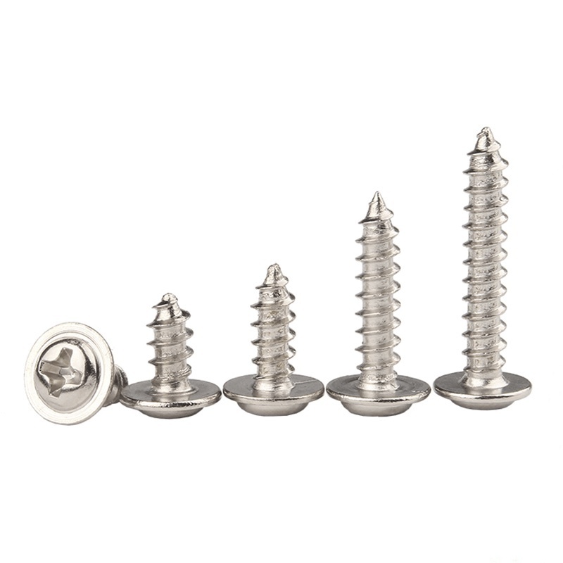 Cross Recessed Pan Head Tapping Screws BZP Pan Head Self-Tapping Screws