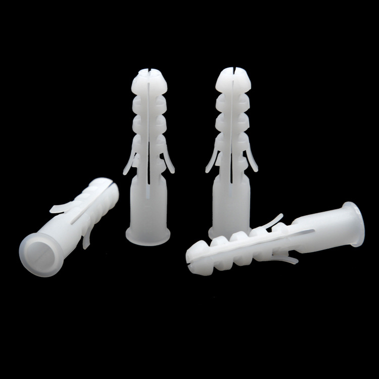 nylon plugs expansion tube plastic anchor wall plug Manufacturer White Expansion Drywall Screw Spike plastic wall plugs