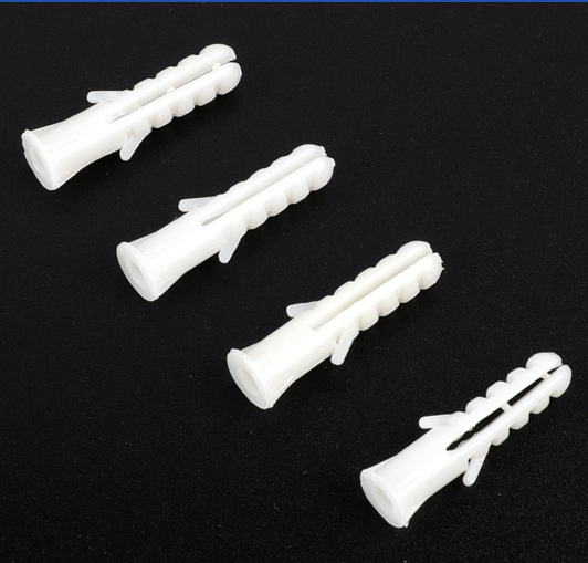 nylon plugs expansion tube plastic anchor wall plug Manufacturer White Expansion Drywall Screw Spike plastic wall plugs