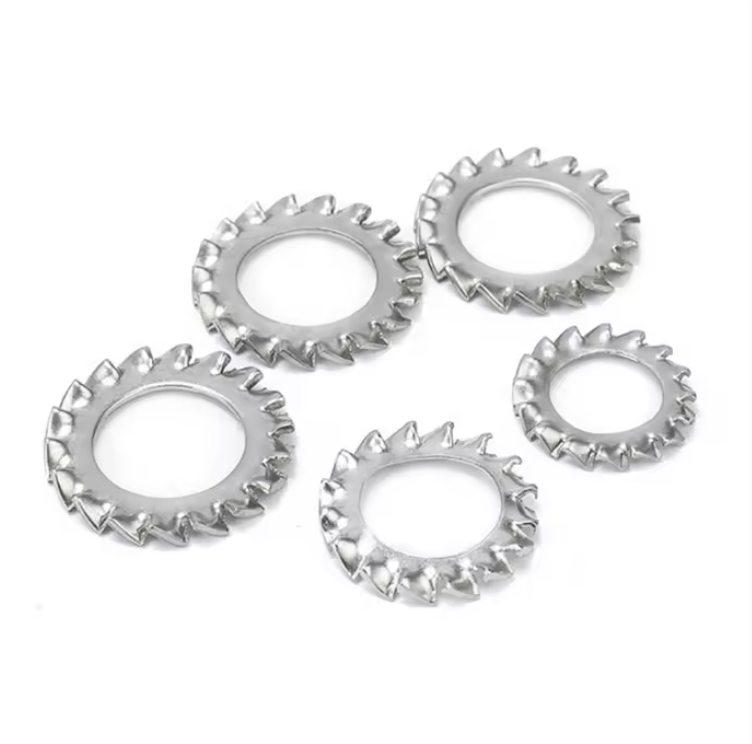 DIN 6797 A Wholesale Price External Serrated Lock Washer Stainless Steel 304 316 inside Tooth Washers External Style