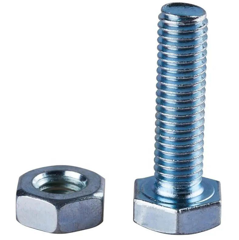 Grade 12.9 10.9 Din 933 931 M3.5 M5 M8 Galvanized Hexed Headed Carriage Flange Aluminum Stainless Steel Hex Screw Nut And Bolt