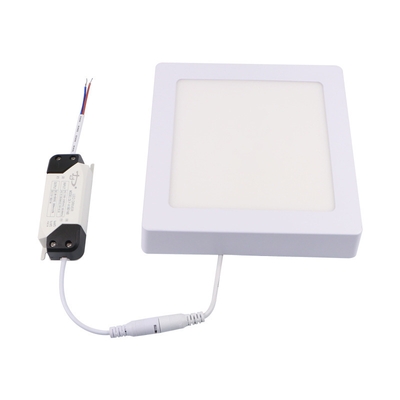 Energy saving office school lighting fixtures surface mounted ceiling lamp household 6w 12w 18w 24w led panel light square