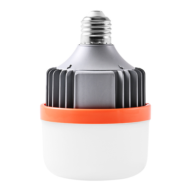 Indoor energ saving camping hihglight lighting built in battery bulb 50W retractable super bright led emergency light