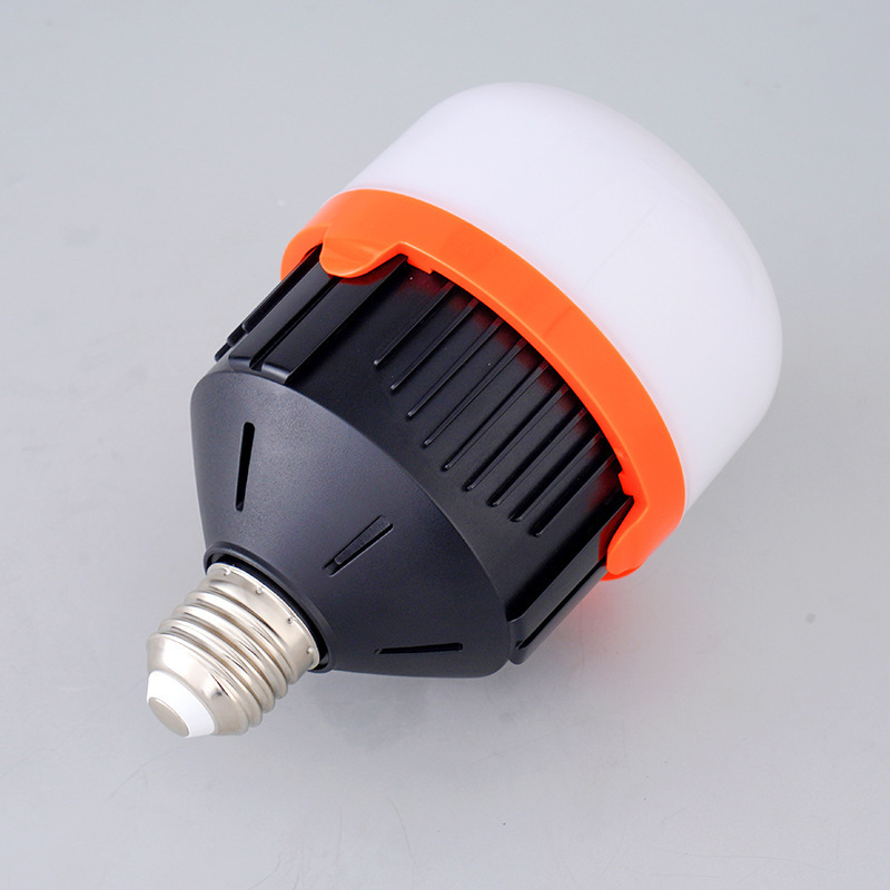 Indoor energ saving camping hihglight lighting built in battery bulb 50W retractable super bright led emergency light