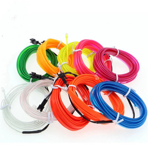 Wholesale cheap strips auto LED strip garland tape rope lamp USB cigarette lighter EL wire light cars decoration