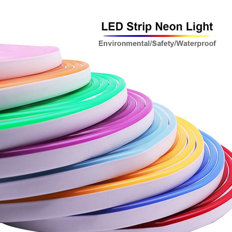 Factory direct sales single color smd2835 12V slim ultra thin waterproof ip66 flexible strip 6mm led flex neon lights