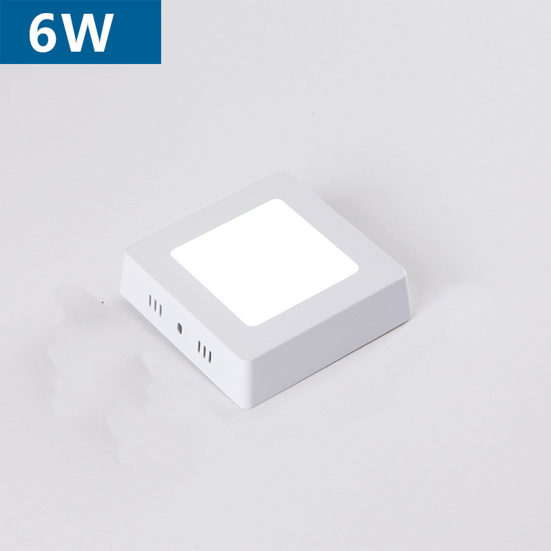 Energy saving office school lighting fixtures surface mounted ceiling lamp household 6w 12w 18w 24w led panel light square