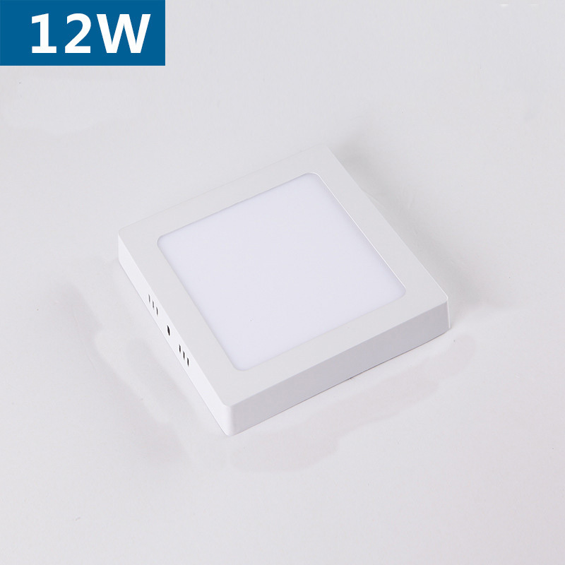 Energy saving office school lighting fixtures surface mounted ceiling lamp household 6w 12w 18w 24w led panel light square