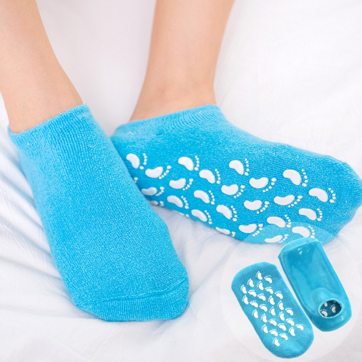 foot Sleeve footcare moisture dry foot cooling wholesale silicone gel spa socks