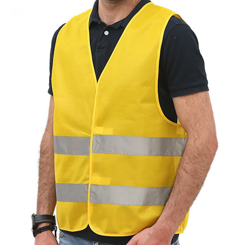 Hot sale Unisex Breathable Work Vest Yellow High Visibility Reflective Safety Vest