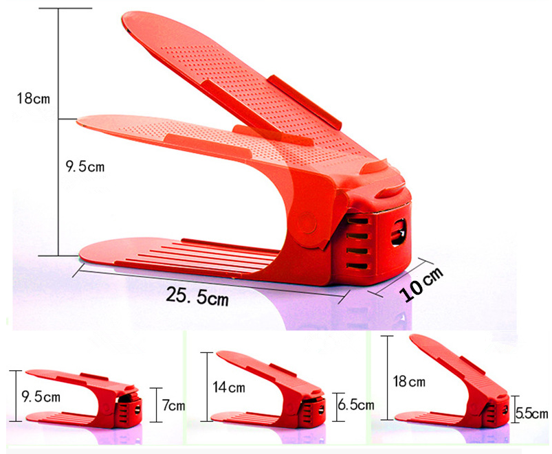 wholesale adjustable shoes rackslots for home storage