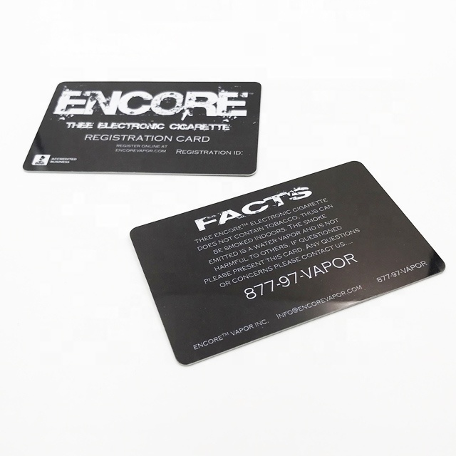 4 Color Custom Plastic Business Loyalty Signature Cards