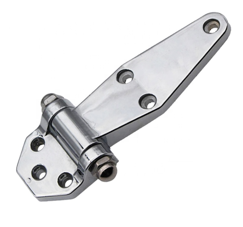 Stainless Steel Refrigerated Truck Semi Trailer Rear Door Hinges Van Truck Body Parts Trailer Tool Box Door Hinge Polished