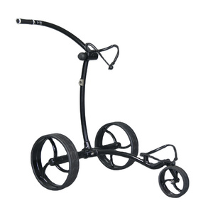 Aluminum slim  lighter quieter electric golf trolley folding trolley with golf accessories