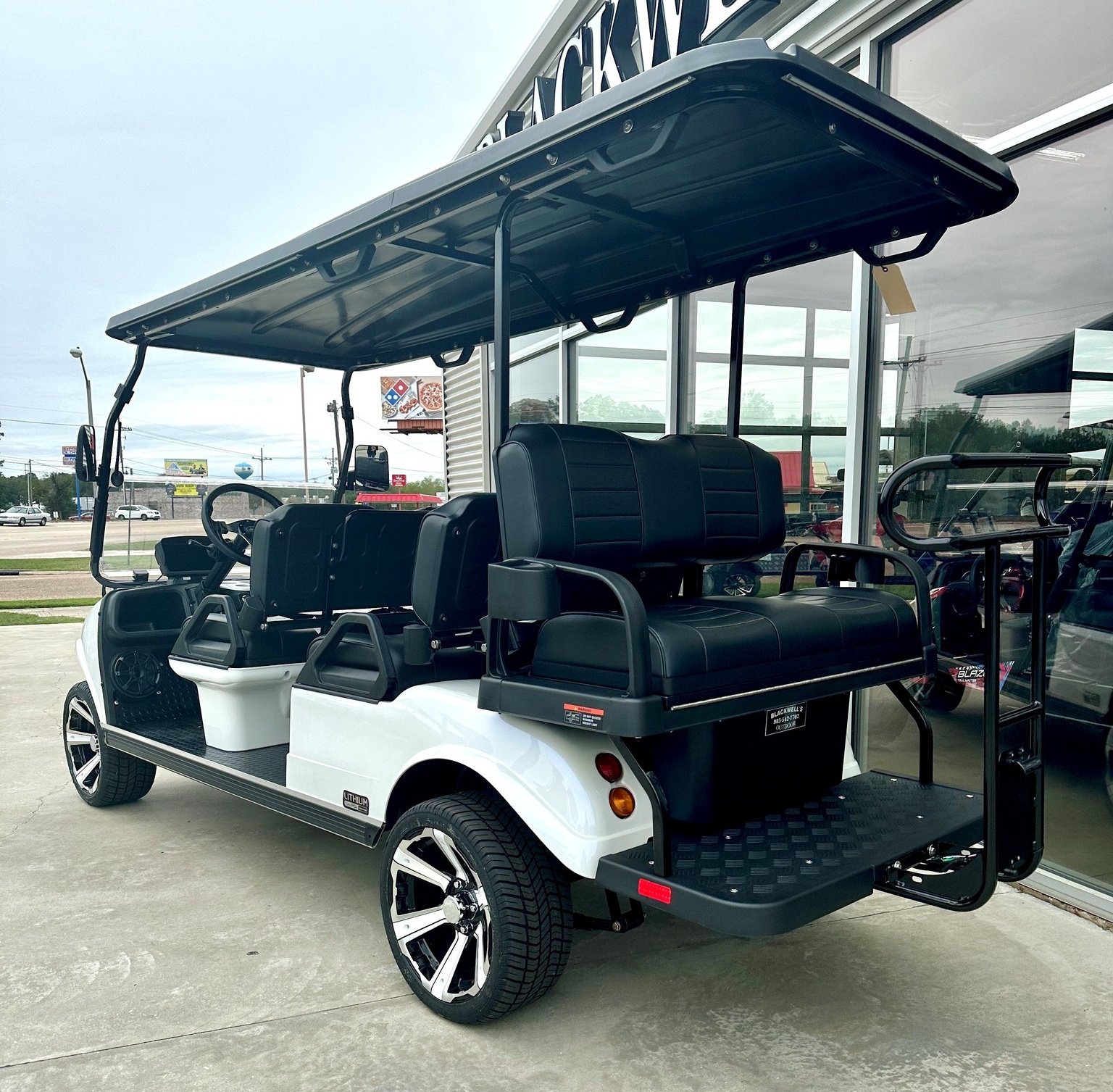 New Arrival Big Scooter HDK EVOLUTION Sightseeing Mini Bus Club Car 6 Seat 48V Off-road Electric Golf Cart For Sale