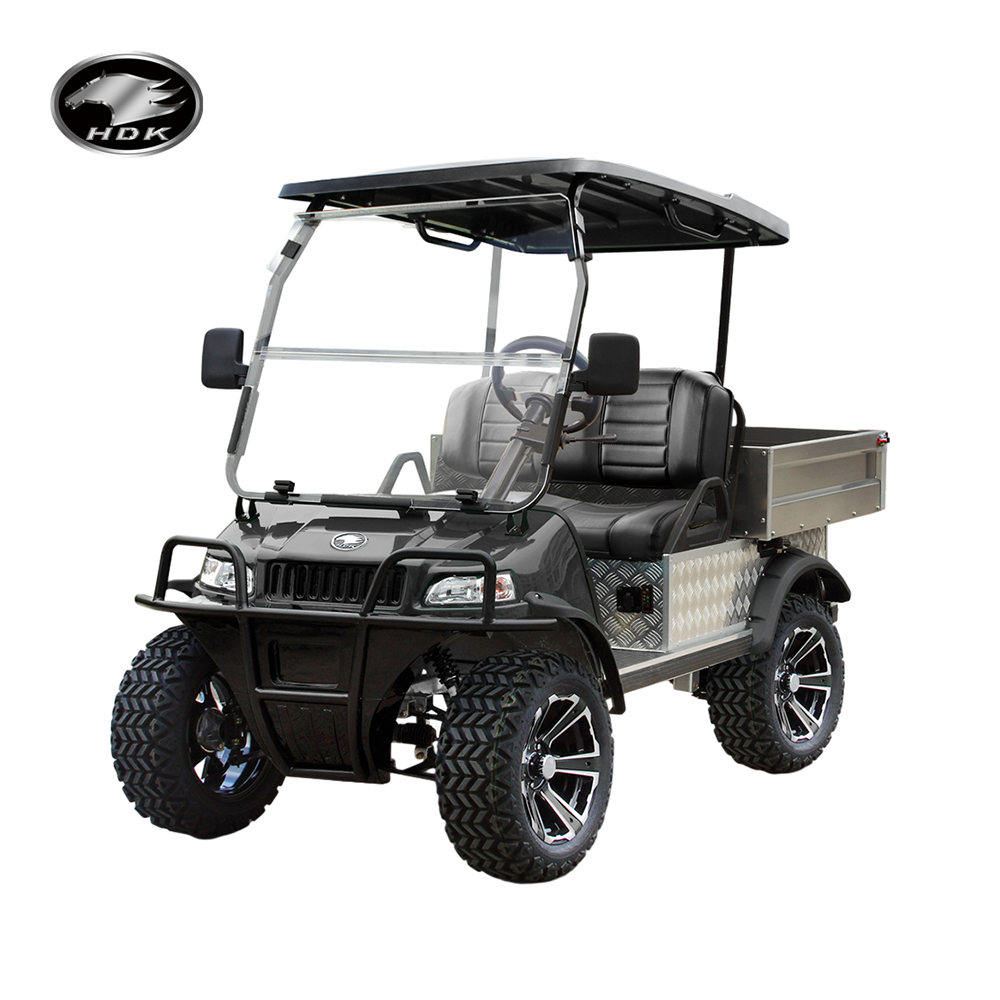 New Energy Car HDK Heavy Duty Buggy Trolley Utility Vehicle for Sale Mini Truck Cargo Box Electric Golf Cart Price