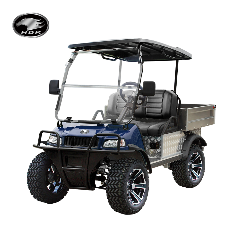 HDK Lithium Battery 48V Buggy Price Trolley Utility Vehicle Cargo Box For Sale Electric Golf Cart UTV Mini Truck