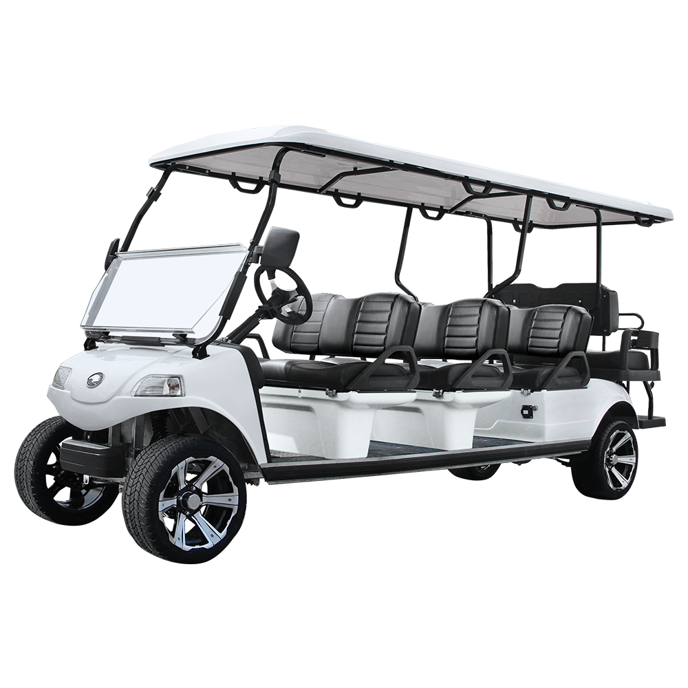 EVOLUTION HDK Wholesale Customization 8 Seater Sightseeing For Sale Mini Bus Club Car Lithium Ion Batteries Electric Golf Cart