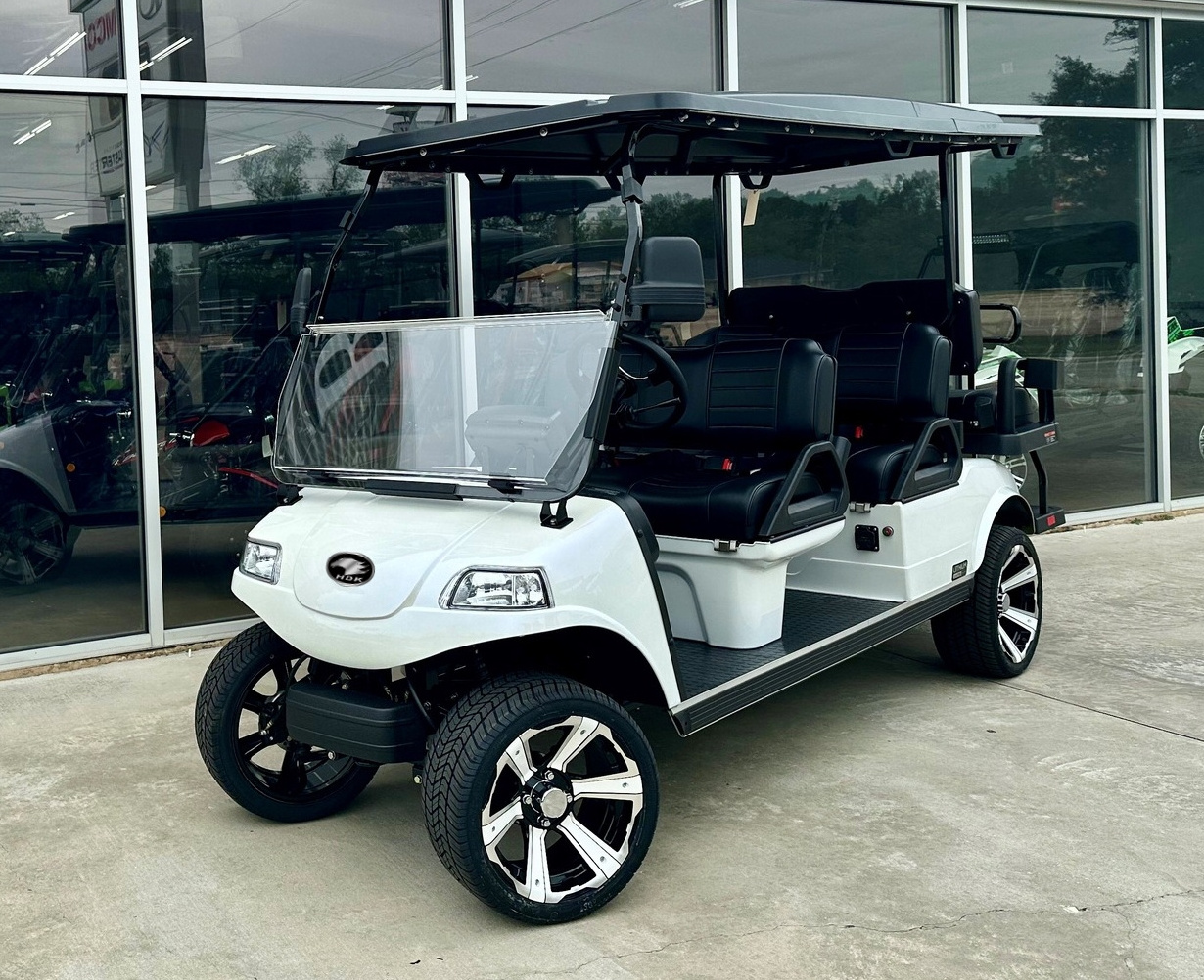 New Arrival Big Scooter HDK EVOLUTION Sightseeing Mini Bus Club Car 6 Seat 48V Off-road Electric Golf Cart For Sale