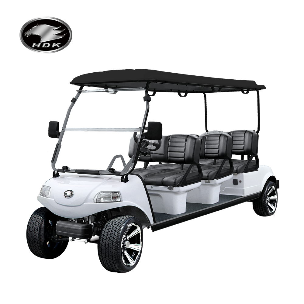 Big Scooters HDK EVOLUTION Sightseeing Mini Bus 6 Seat 48V Lithium Battery Electric Golf Cart