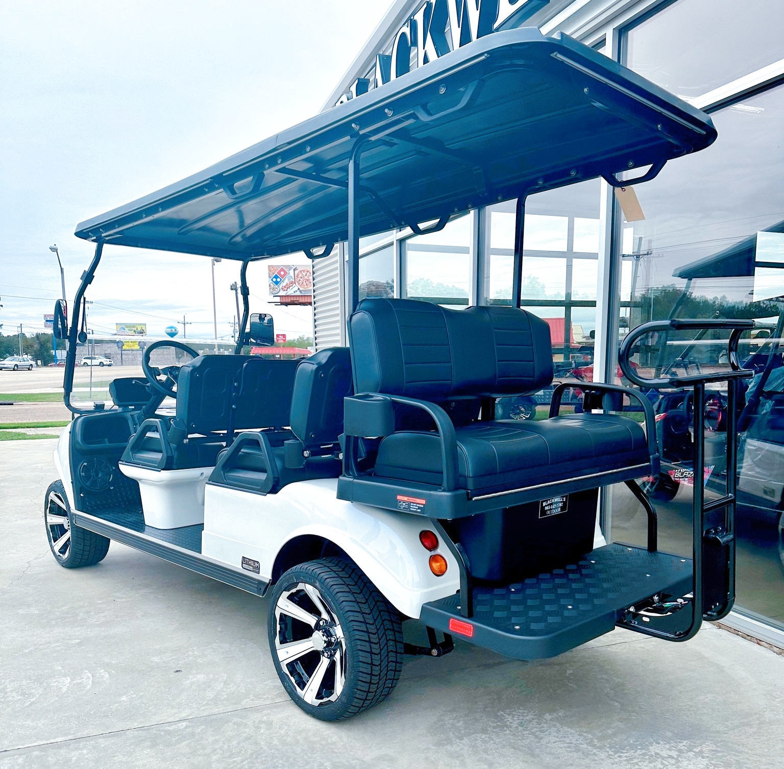 2024 CE Certificate HDK EVOLUTION Sightseeing Bus Club 6 Seat Lithium Battery Off-road Electric Golf Cart For Sale