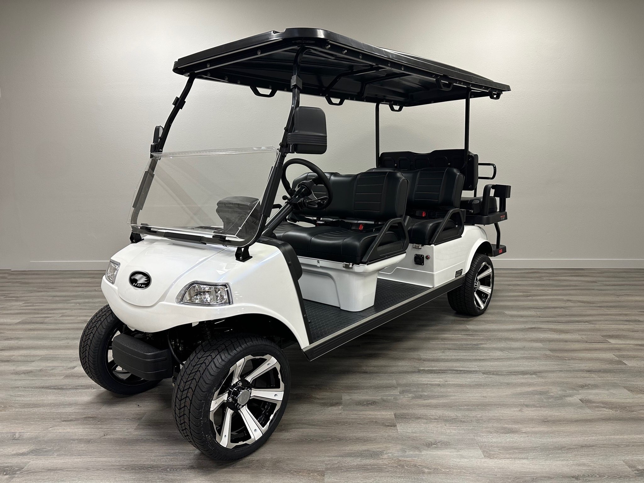 HDK EVOLUTION Club Car 6 Seat 48V Lithium Battery Off-road Buggy Sightseeing Bus Vehicles Electric Golf Cart