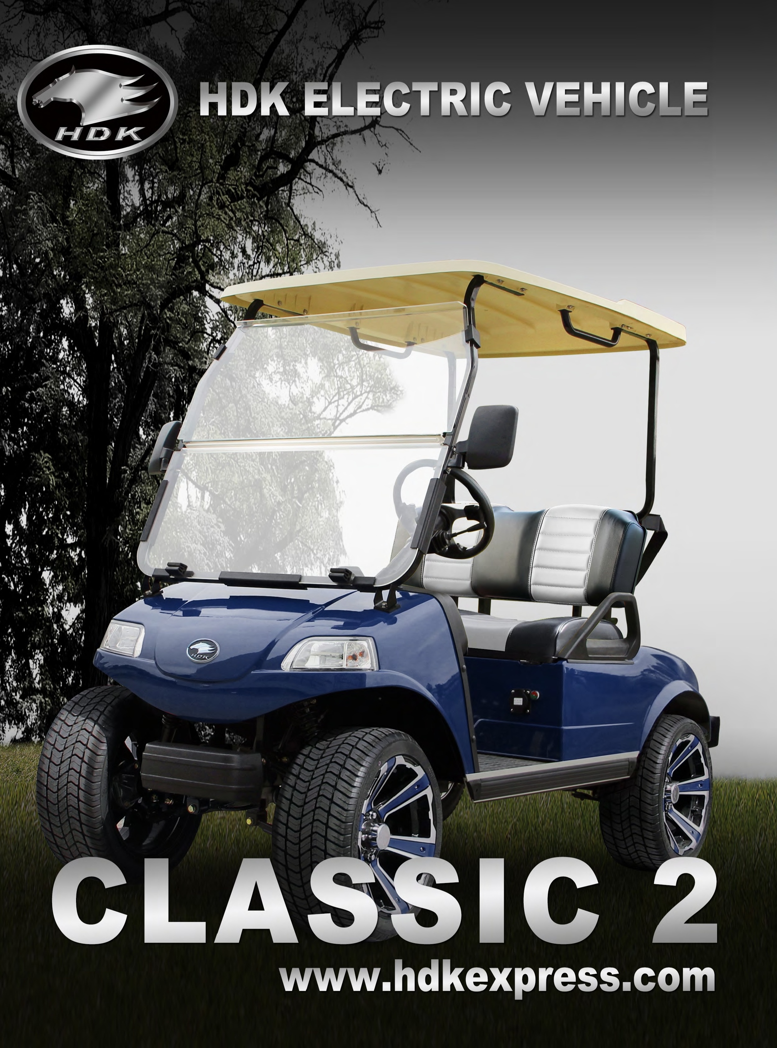 Sightseeing Club Car For Sale Four Wheel Motorcycle Buggy Trolley HDK EVOLUTION Electric Golf Cart